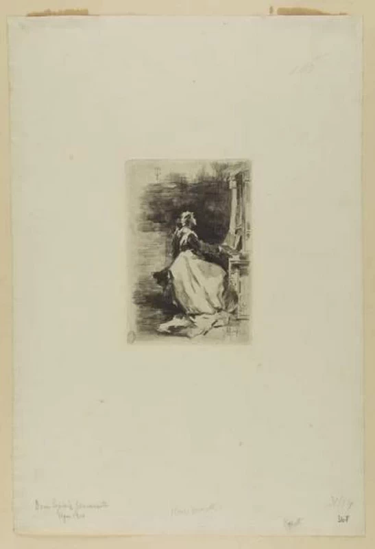 Fanciulla all'organo - Civica Raccolta delle Stampe Achille Bertarelli, Milano